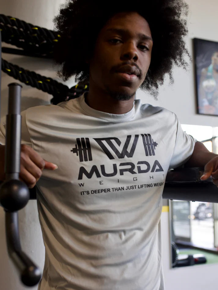 Dry Fit Murda Weight Logo Tee