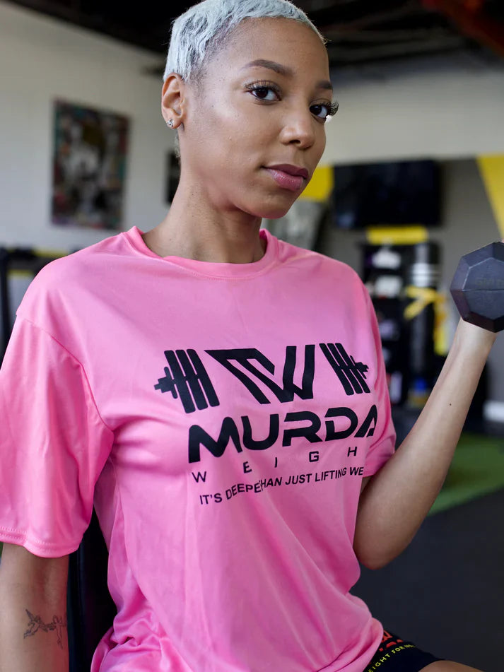 Dry Fit Murda Weight Logo Tee