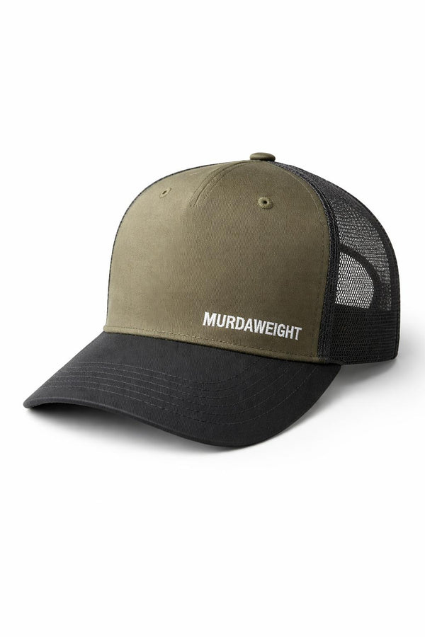 MURDAWEIGHT Hat – Olive/Black | Minimal Statement